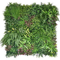 Kunsthaag Mat 100x100 cm - Bonte Planten - Easydeko