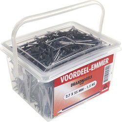 Emmer draadnagel 2.4x50mm 1,5kg
