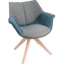 Feel Furniture - Eetkamerstoel - Bruce - Grijs-Blauw