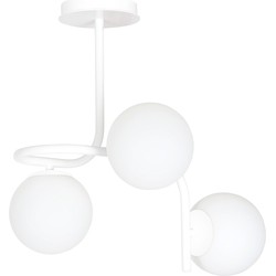 scandinavische plafondlamp Caputo Wit 3-lichts