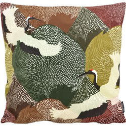Kraanvogel #2 | 45 x 45 cm | Kussenhoes | Katoen/Polyester