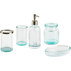 Beliani AMARGA - Badkameraccessoire set-Groen-Glas