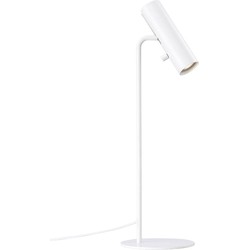 Elegant, slank en verstelbaar tafellamp - wit
