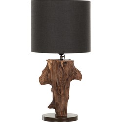 MUST Living Table lamp Exotic,55xØ35 cm, linen dark shade