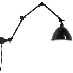 Hang-/Wandlamp Amsterdam - Zwart/Zwart - 100x25x80cm