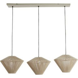 Light & Living - hanglamp - Felida - beige - metaal - grote eettafellamp - E27 - 2980743