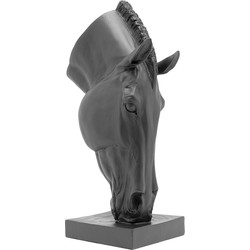 Kare Decofiguur Horse Face Black 57cm