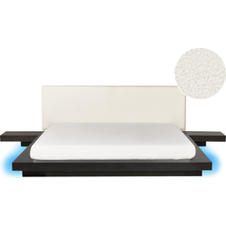 Beliani ZEN - Tweepersoonsbed-Donkere houtkleur-MDF