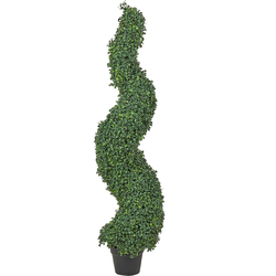 Beliani BOXWOOD SPIRAL TREE - Kunstplant-Groen-Synthetisch materiaal