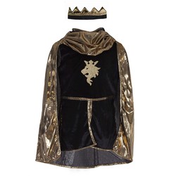 Great Pretenders Great Pretenders Gold Knight Tunic/Cape/Crown, SIZE US 7-8