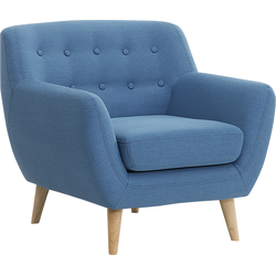 Beliani MOTALA - Fauteuil-Blauw-Polyester