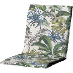 Stapelstoel kussen universeel outdoor Bliss blauw (4 stuks)