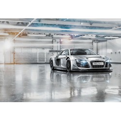 Komar fotobehang Audi R8 Le Mans grijs - 368 x 254 cm - 611035