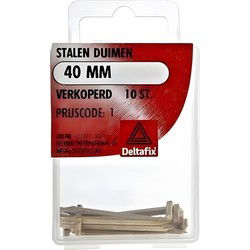 Stalen duimen 40mm verk 10st
