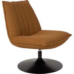 ANLI STYLE Lounge Chair Jax Ochre BouclÃ©