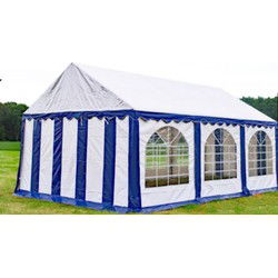 Premium Partytent PVC 4x6x2 mtr in Wit-Blauw
