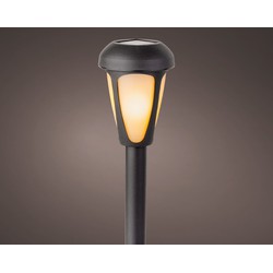 Solar-Stablampe dia7-H24.2cm schwarz - Decoris
