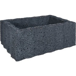 2 stuks! Ridgeflor groot zwart 60x40x25 cm - Gardenlux