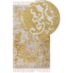 Beliani BOYALI - Oosters-Geel-Viscose