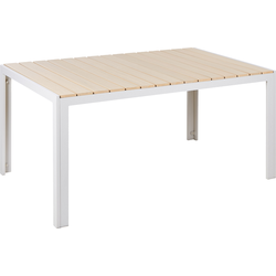 Beliani COMO - Eettafel-Beige-Kunsthout