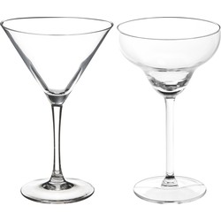 Cocktailglazen set - margarita/martini glazen - 8x stuks - Drinkglazen