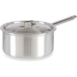 Steelpan/sauspan/juspan zilverkleurig 38 x 22 x 12 cm van 3 liter aluminium - Steelpannen