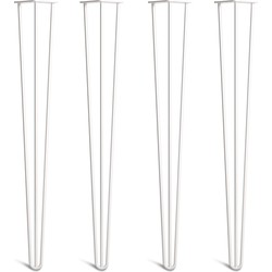 The Hairpin Leg Co. – Hairpin Legs – 10mm – Werkbladpoten – 3 Staven - Wit
