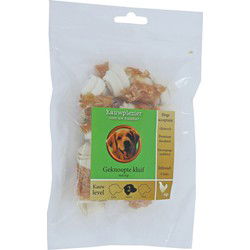 Natuurlijke Snack kluif geknoopt plus kip 7 cm zak a 6st