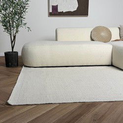 Wollen vloerkleed Taff wit/beige - Interieur05 wit,Beige - 200 x 290 cm - (L)