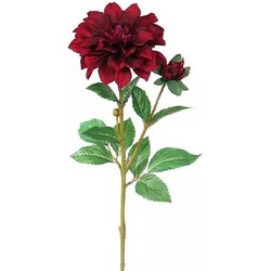 Dahlia Tak Donker Rood 60 cm kunstplant