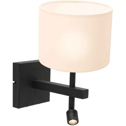 Steinhauer wandlamp Stang - zwart -  - 8202ZW