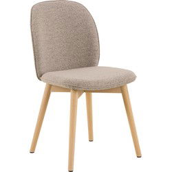 Eetkamerstoel Beige - Zithoogte 50cm - Sterridge Monza - Set van 2