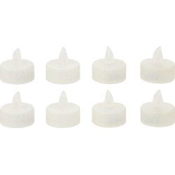Feeric lights and christmas LED waxinelichtjes - 8x - wit - LED kaarsen