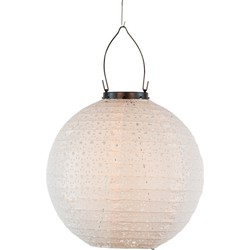 Solar lampion 25 cm wit/marrakesh - Anna's Collection