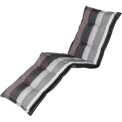 Madison Ligbedkussen - Stripe Grey - 200x60 - Grijs