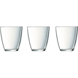 6x Stuks waterglazen/drinkglazen 250 ml - Drinkglazen