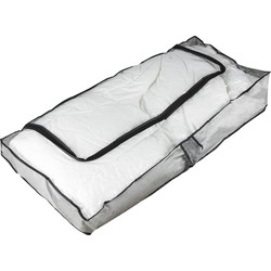 HI opbergtas/beschermhoes beddengoed/kleding - voor onder bed - 102 x 45 x 15 cm - Opberghoezen