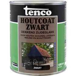 Holzanstrich auf Wasserbasis schwarz 1l Farbe/Lasur - tenco