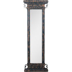 Clayre & Eef Spiegel Blauw Bruin Hout
