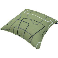 Sierkussen met paspel ca. 50x50 cm Joah sage (4 stuks)