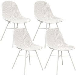 Set van 4 Kick tuinstoel Sol - Wit