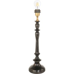 Anne Lighting tafellamp Bois - zwart - hout - 16 cm - E27 fitting - 3678ZW