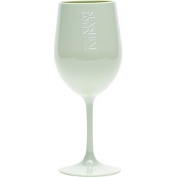 Riviera Maison Wijnglazen - Sunshine Loving Wine Glass - Groen - 1 Wijnglas