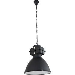 Mexlite hanglamp Densi - zwart - metaal - 47 cm - E27 fitting - 7779ZW
