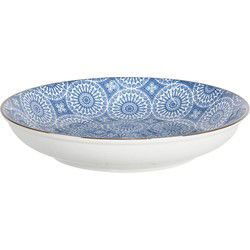 Clayre & Eef Soepbord Blauw Keramiek