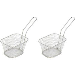 2x Snackhouder/snackmandje 20 cm - Serveerschalen