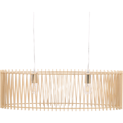 Beliani CHARI - Hanglamp-Lichte houtkleur-Multiplex