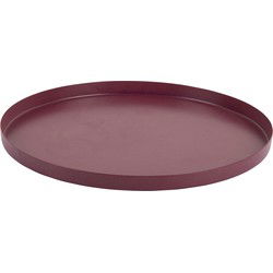 Present Time - Dienblad Servir Rond Extra Small - Dark mauve