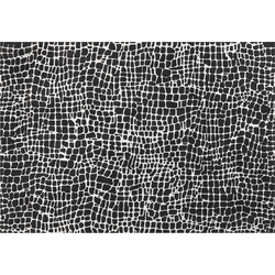 PUNGE - Vloerkleed - Zwart/Wit - 160 x 230 cm - Polyester