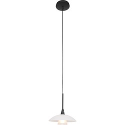 Steinhauer hanglamp Tallerken - zwart - metaal - 18 cm - G9 fitting - 2655ZW